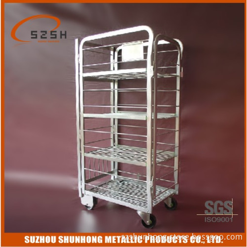 Milk Roll Cart Folding Rolling Carts